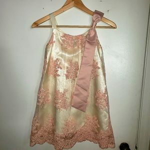Chantilly Place sz8 pink embroidered dress top